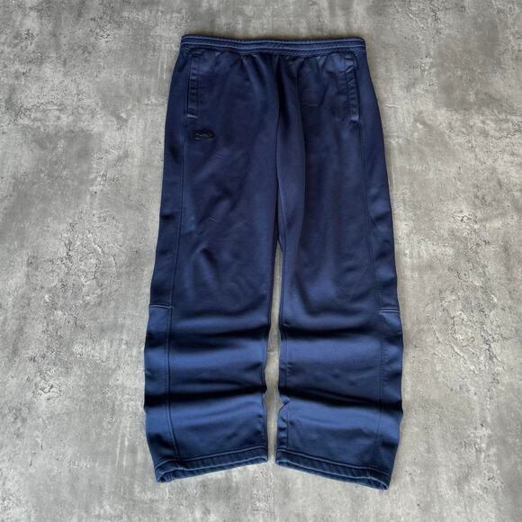 Vintage Y2K Under Armour Blue Tech Cyber Sweatpants - Picture 1 of 4